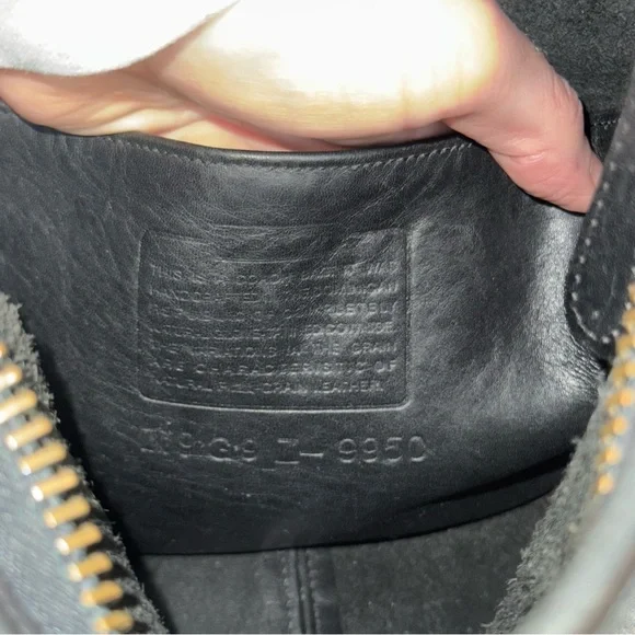 Coach Vintage Janice Legacy Bag Black Leather - Picture 11 of 11